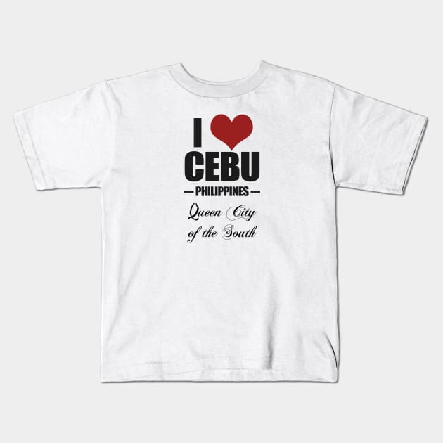 Queen City of the South - Cebu Kids T-Shirt by tatzkirosales-shirt-store